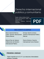 Derecho Internacional Público y Comunitario.