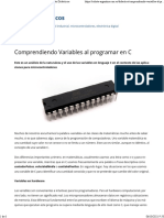 Comprendiendo Variables Al Programar en C Robots Didácticos