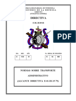 Directiva No.1 E-Dl-Di-09-83 22feb93. Normas Sobre Transp.