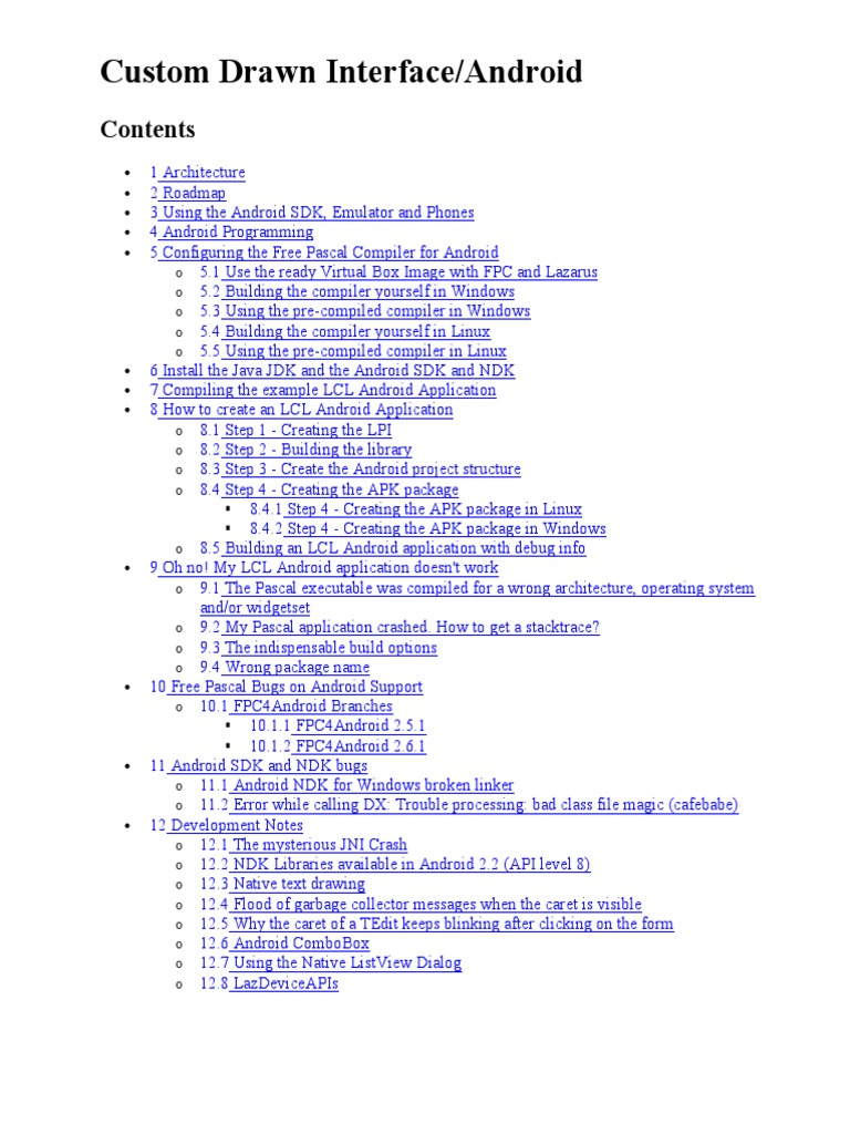 Custom Drawn Interface/Android: o o o o o | PDF | Android (Operating ...