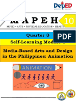 Mapeh: Quarter 3 Self-Learning Module 3 Media-Based Arts and Design in The Philippines: Animation