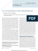 Do Not Resuscitate in The Operating Room - Suspend or Not To Suspend