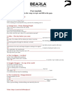 Past Modals in Songs Worksheet Activities With Music Songs Nursery Rhymes CLT Com 132943