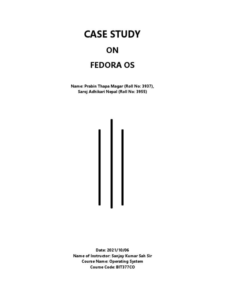Case Study ON Fedora Os PDF Fedora Operating System Process