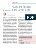 Caring For Acne and Rosacea Patients in The COVID-19 Era: Thebottomline
