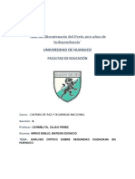 Análisis Crítico Sobre Seguridad Ciudadana en Huánuco Bardon Dionicio Mirko Emilio