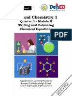Chemistry1-Q3-Module8-Writing and Balancing Chemical Equations