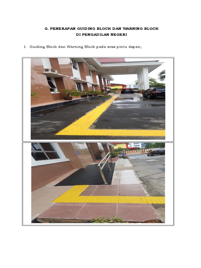 Penerapan Guiding dan Warning Block | PDF
