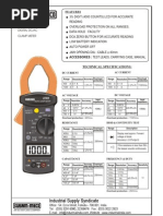 Digital AC DC Clampmeter KM 2781