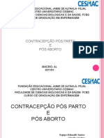 Contracepção Pós Parto E Pós Aborto