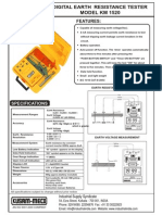 Digital Earth Resistance Tester KM 1520