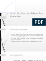 Modulações de Efeitos Das Decisões