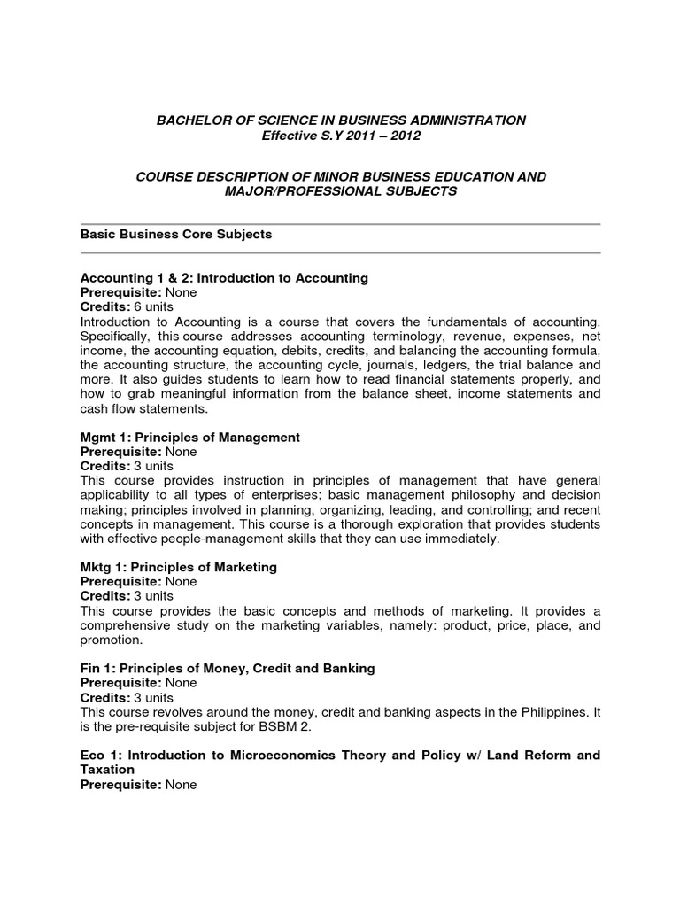 Business Administration Course Overview | PDF | Valuation (Finance) | Taxes