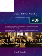 Sistemul de Tratate Versailles-Washington Și Noua Ordine Internațională.