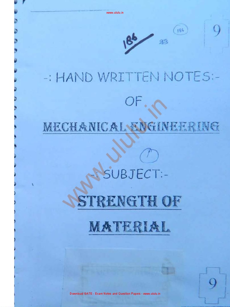 Gate Som Notes | PDF | Home & Garden | Technology & Engineering