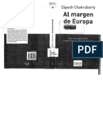 Dipesh Chakrabarty Al Margen de Europa (Libro)