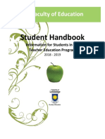 Student Handbook 2018-19
