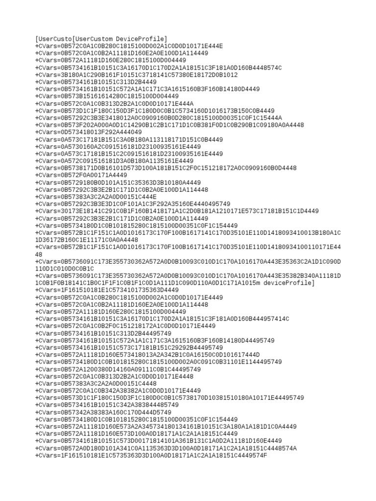 Device Configuration Data | PDF | Technology & Engineering