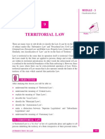 Laws LESSON 9 TERRITORIAL LAW