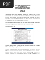 Power Quality Improvement Technique Prof. Avik Bhattacharya Department of Electrical Engineering Indian Institute of Technology, Roorkee Lecture - 01
