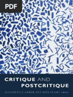 Elizabeth S. Anker - Rita Felski - Critique and Postcritique-Duke ...