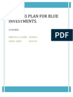 Business Plan For Blue Investments
