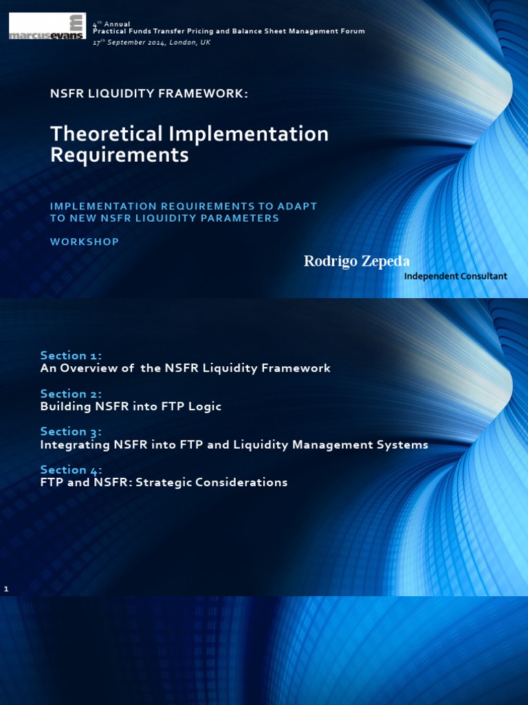 Theoretical Implementation Requirements NSFR Liquidity Framework PDF