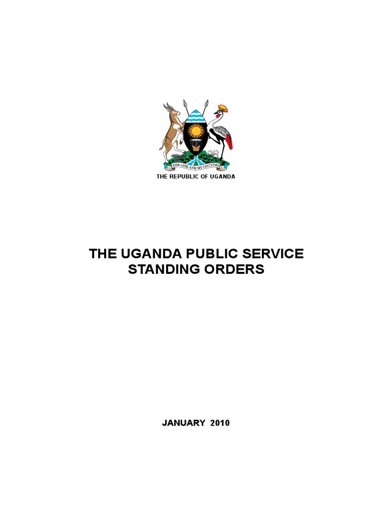 Public Service Standing Orders PDF Pension Parliamentary Procedure
