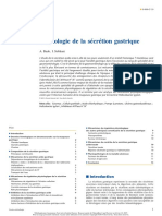 Physiologie de La Sécrétion Gastrique