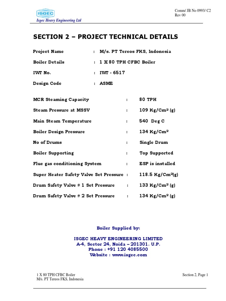Section 2 Project Technical Details R01 | PDF