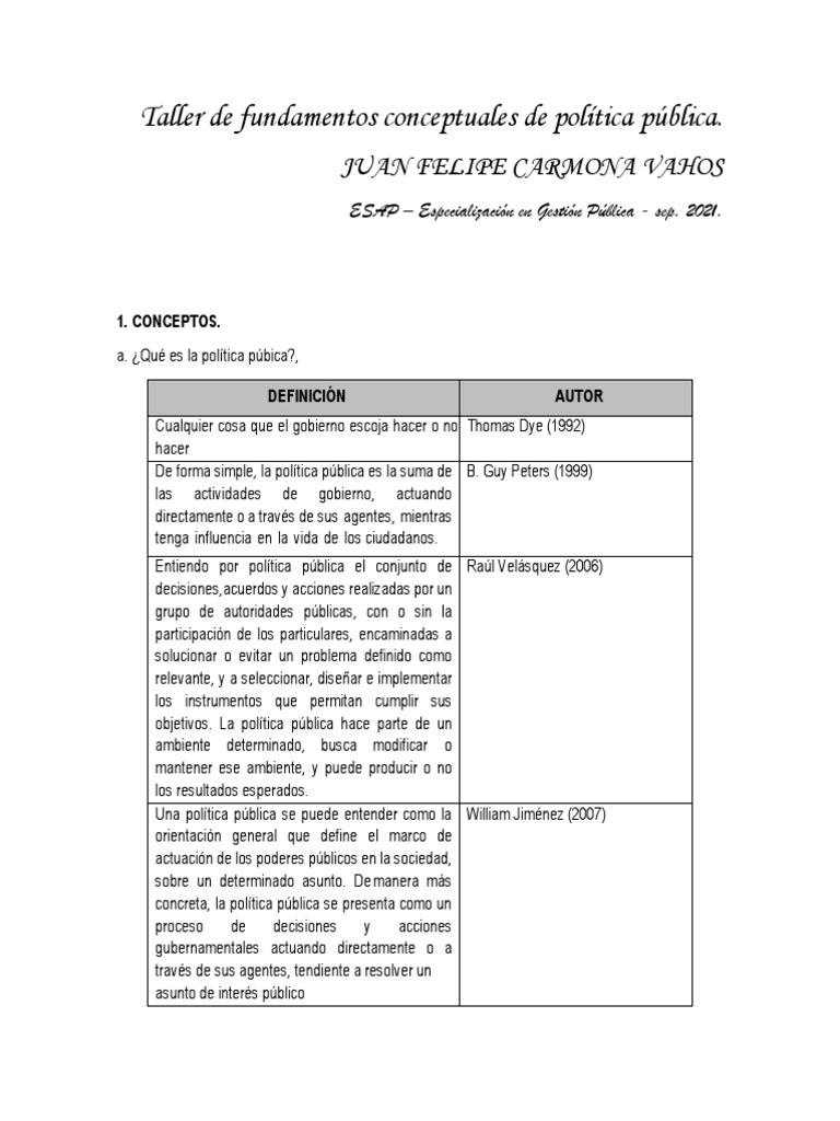 Fundamentos de Política Pública y Análisis | PDF | Análisis de ...
