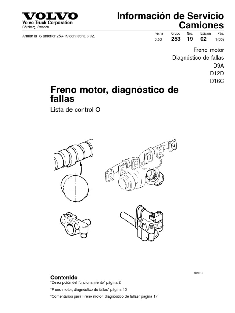 homosexual Conectado Rey Lear Freno de Motor Volvo | PDF | Transmisión (Mecánica) | Acelerador
