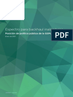 Wireless Backhaul Spectrum Positions Spanish