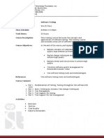 UPSITF TCP Syllabus - Software Testing