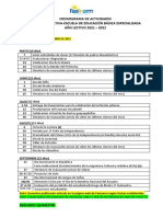 Cronograma de Actividades 2021 - 2022 I-II Q