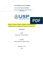 Universidad San Pedro, Facultad de Ingeniería, Arquitectura y Urbanismo, Monografía 2020