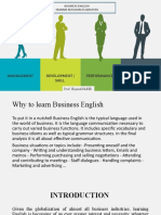 Management Development / Skill Performance: Business English Humain Ressources Masters