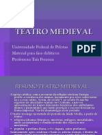 Teatro medieval: dramas religiosos e populares