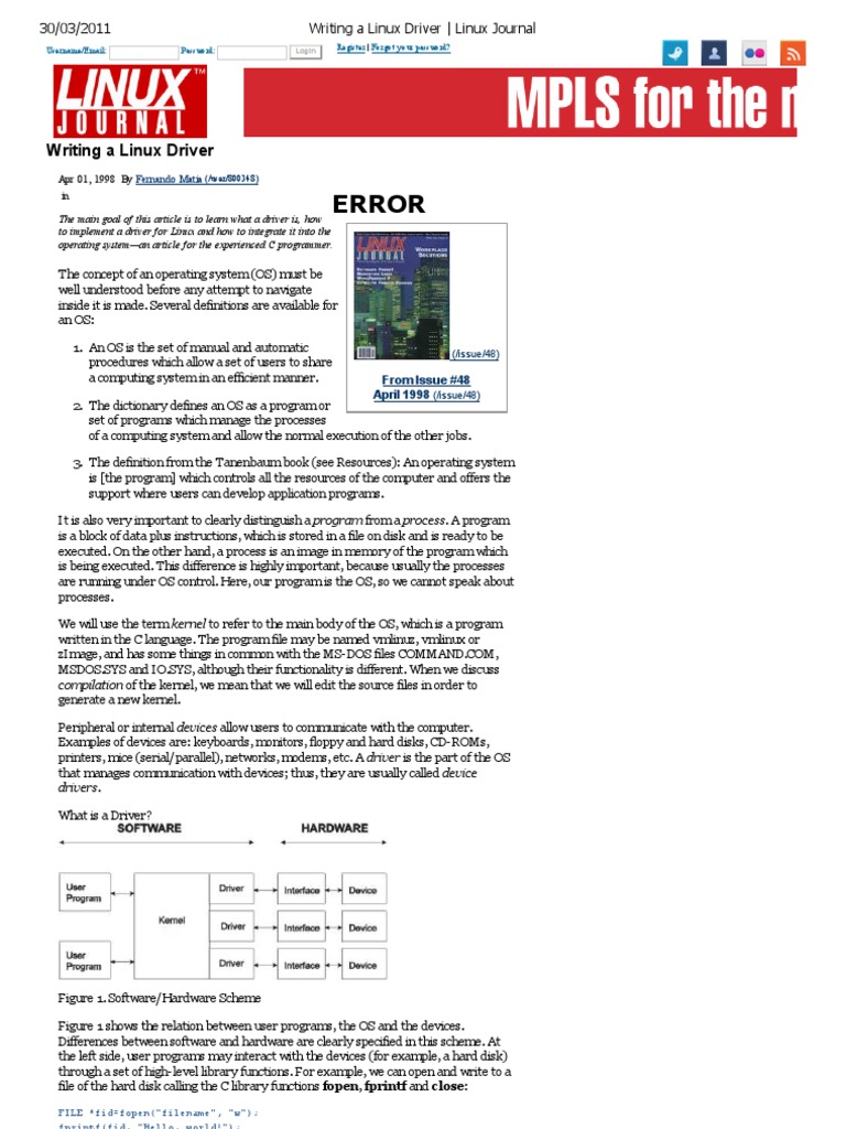 Report on linux operating system picture