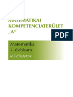 Matematikai Kompetenciaterület A": Matematika