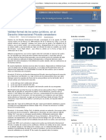 Centro de Investigaciones Juridicas Validez Formal de Los Actos Juridicos en El Derecho Internacional Privado Venezolano PDF
