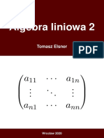 Algebra Liniowa 2 Skrypt