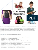Memory Verses - 52 Kid-Friendly