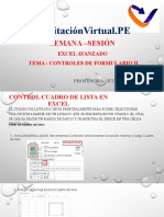 Controles de Formulario II en Excel: Cuadro de Lista y Cuadros Combinados