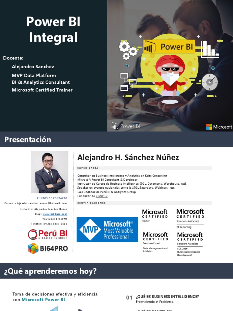 Introducción a Power BI y BI64PRO | PDF | Inteligencia de negocios ...