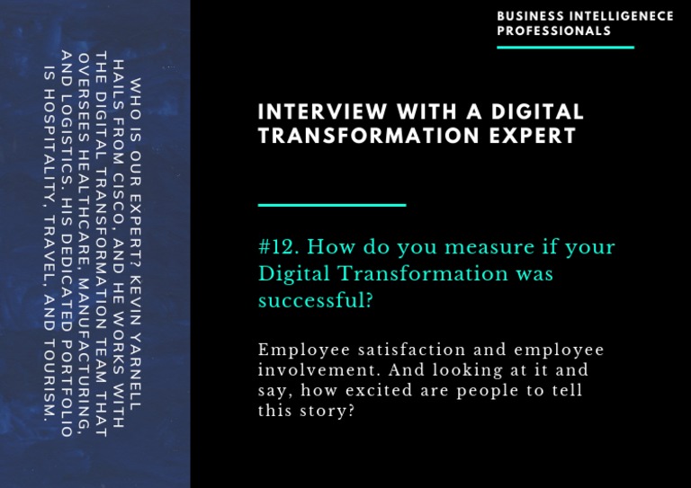 Interview With A Digital Transformation Expert | PDF | Finance & Money ...