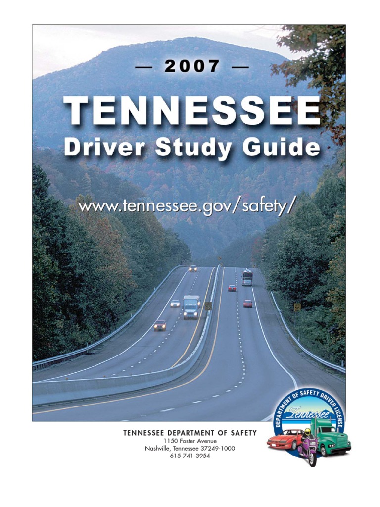 Tennessee Driver License Manual