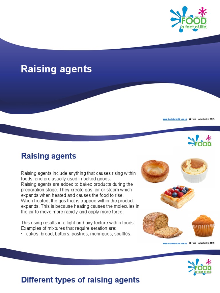 Raising Agents PPT 1416c PDF Baking Powder Breads
