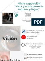 Micro Exposición "Vista y Audición en La Adultez y Vejez"