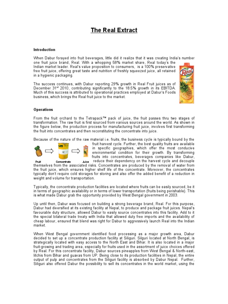 The Real Extract | PDF | Juice | Diet & Nutrition